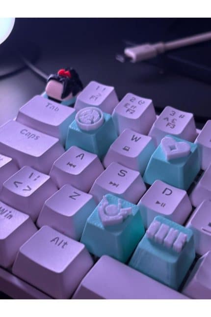 Valorant Özel Sage Temalı Mekanik Keycap Seti (5 Parça)
